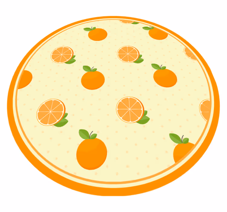 Covor de vinil pentru bucătărie ilustrație de fructe citrice - TenStickers