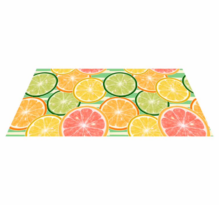 Covor de vinil pentru bucătărie model de fructe citrice - TenStickers