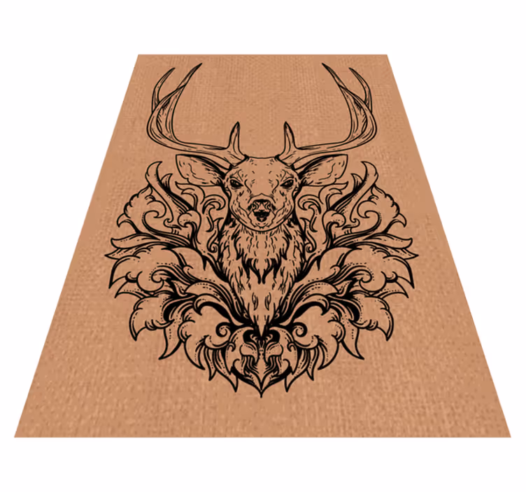 Covor vinil animal design elegant de cerb - TenStickers