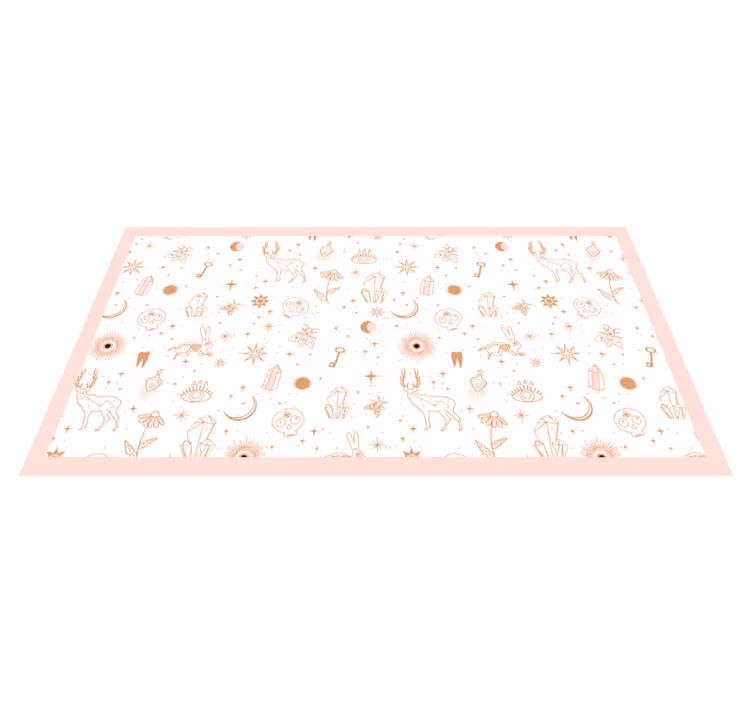 Covor de vinil pepiniere design minimalist celest - TenStickers