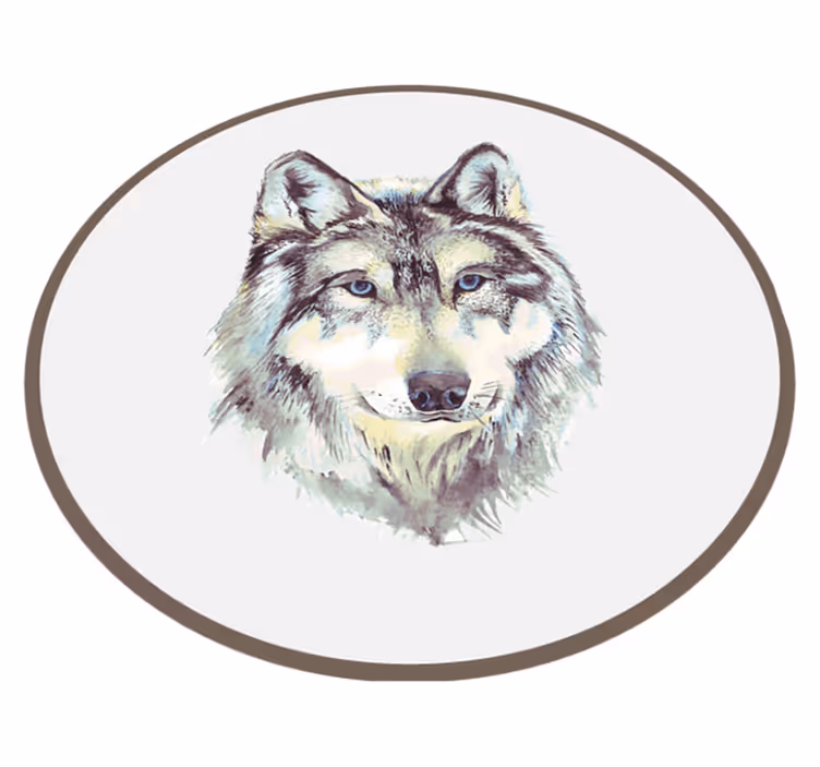 Covor de acuarelă lup animal - TenStickers