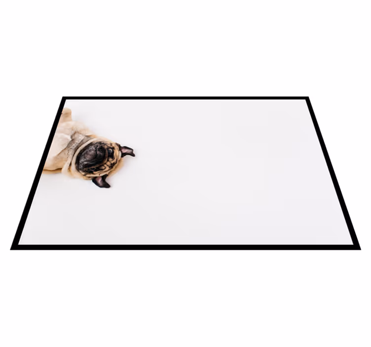 Covor realist drăguț de pug - TenStickers