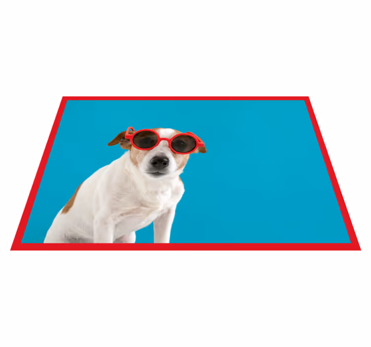 Covor vinil animal portret elegant de câine - TenStickers