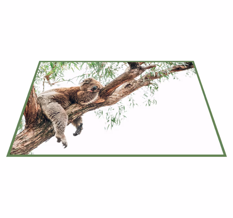 Covor vinil animal scenă cu copac koala - TenStickers