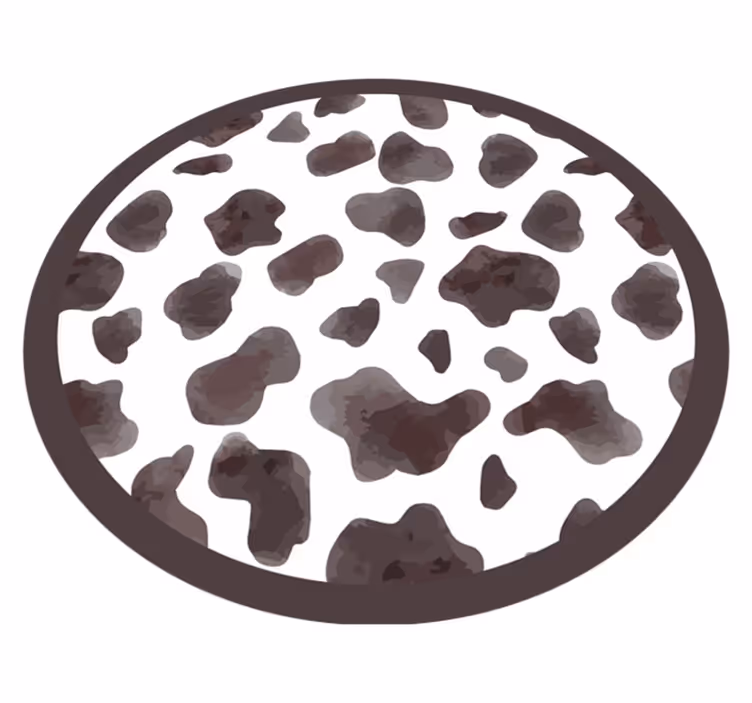 Covor vinil print animalier stil din piele de vacă - TenStickers