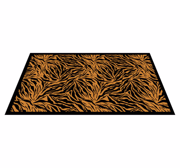 Covor vinil print animalier dungi de tigru îndrăznețe - TenStickers