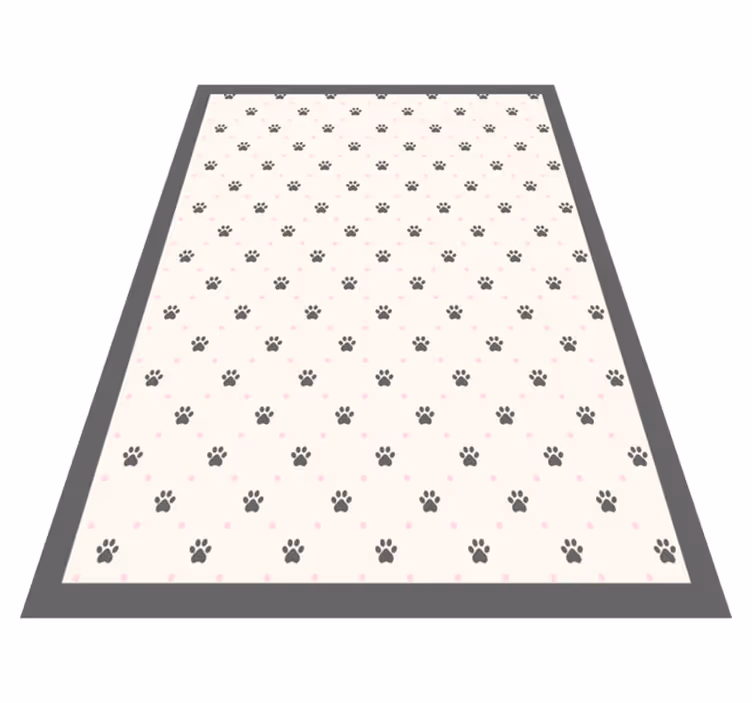 Covor vinil print animalier model de amprentă de labă - TenStickers