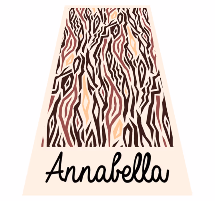Covor de vinil cu nome model animal stilizat - TenStickers