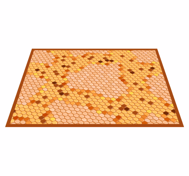 Covor de vinil pentru bucătărie design fagure hexagonal - TenStickers