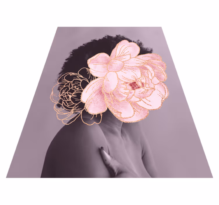 Covor de vinil hol siluetă botanică grațioasă - TenStickers