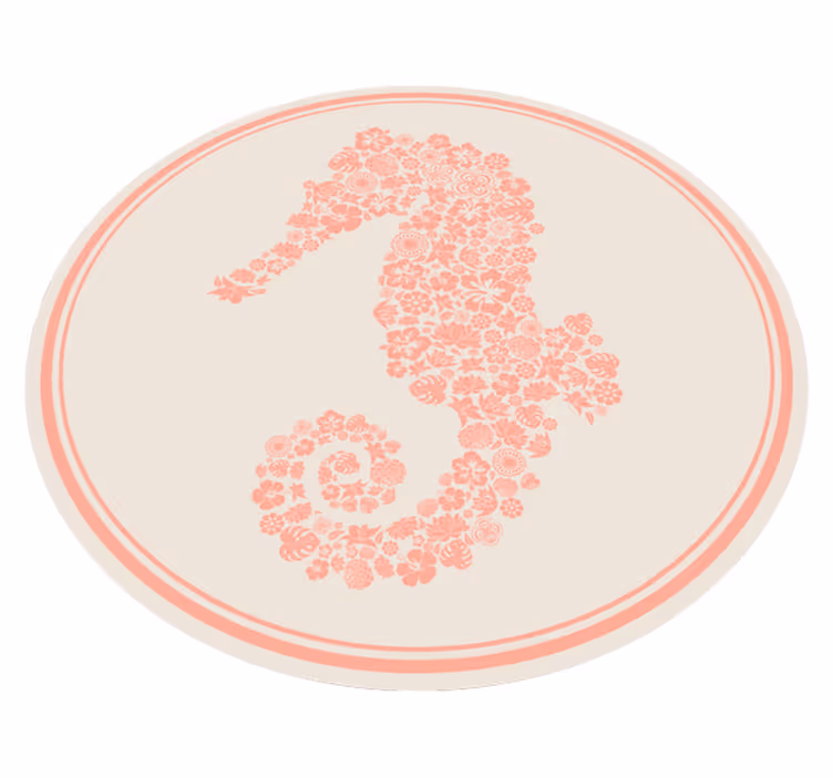 Covor floral animal de cal de mare - TenStickers