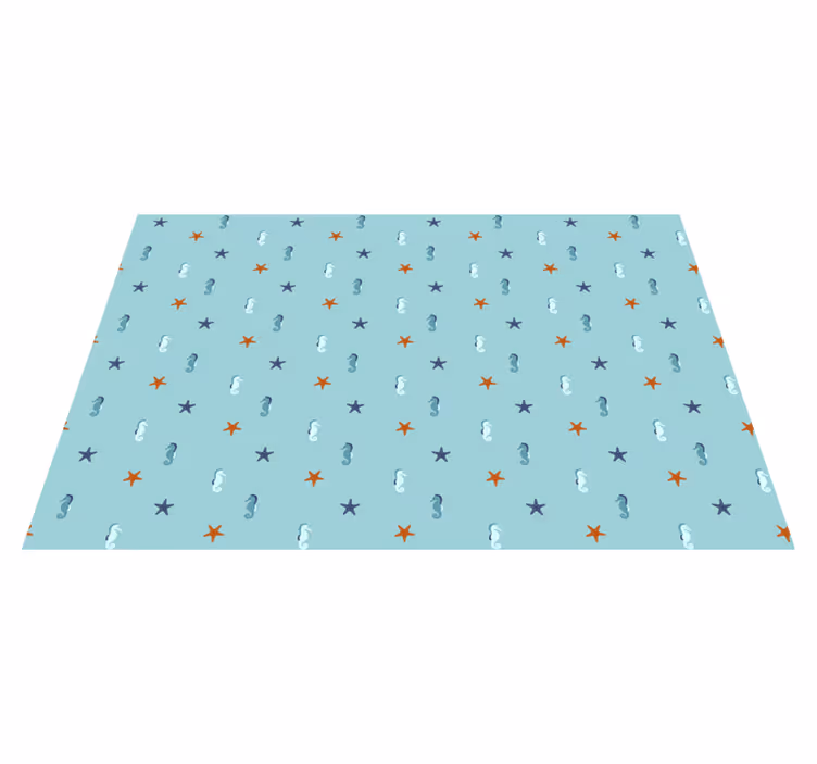 Covor de vinil stele motiv cu stele albastre - TenStickers