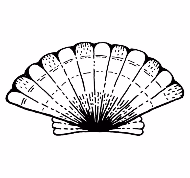 Covor de vinil pentru animale de scoică - TenStickers