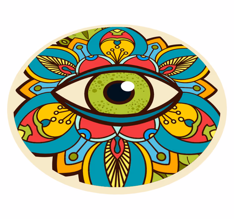 Pardoseala de bucătărie eye of fatima - TenStickers