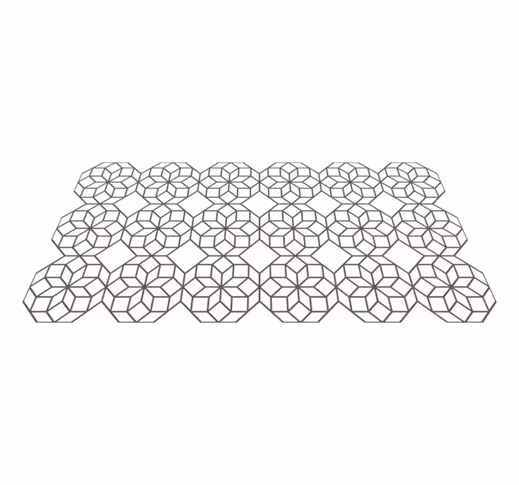 Covor elegant cu gresie octagonică - TenStickers