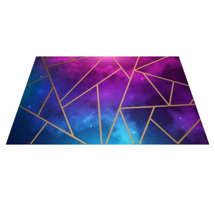 Galaxie triunghi faianță covor faianță - TenStickers
