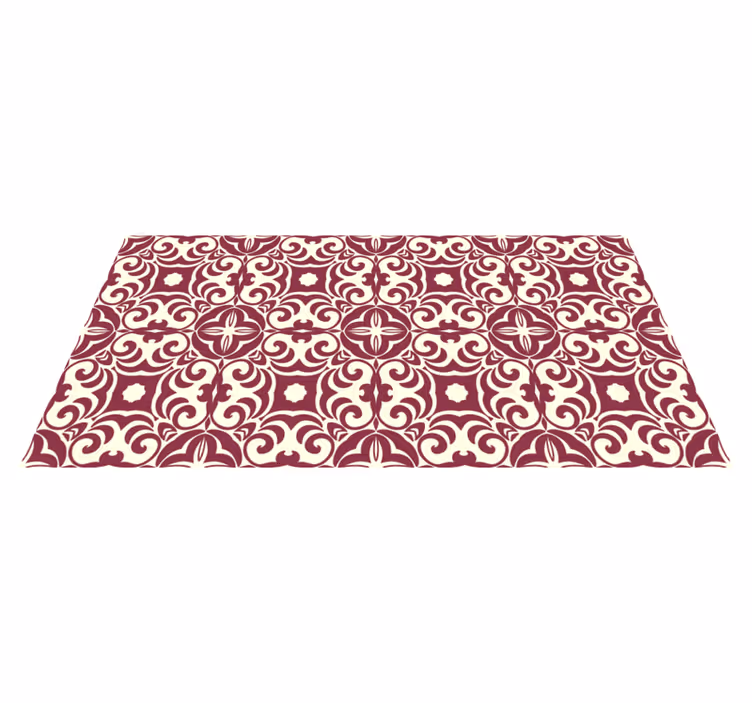 Covor vinil dormitor concept floral complex - TenStickers