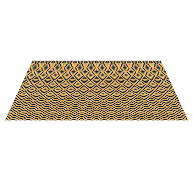 Covor de vinil geometric aspect ondulat - TenStickers