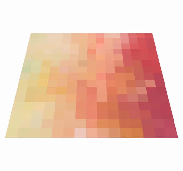 Covor mozaic pătrat multicolor din vinil - TenStickers