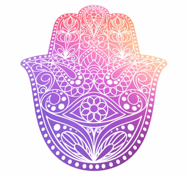 Covor vinil mandala design manual mandala - TenStickers