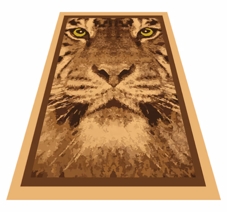 Covor vinil animal față maiestuoasă de tigru - TenStickers