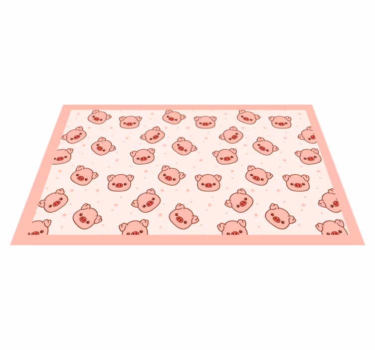Covor de vinil pentru copii modele drăguțe de porci - TenStickers