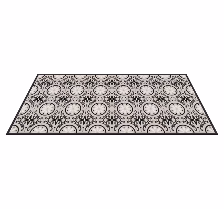 Covor vinil dormitor design geometric ornamental - TenStickers
