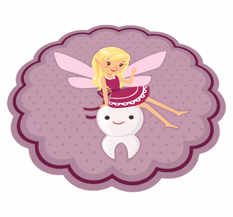 Covor de vinil pentru copii zana si dinte - TenStickers