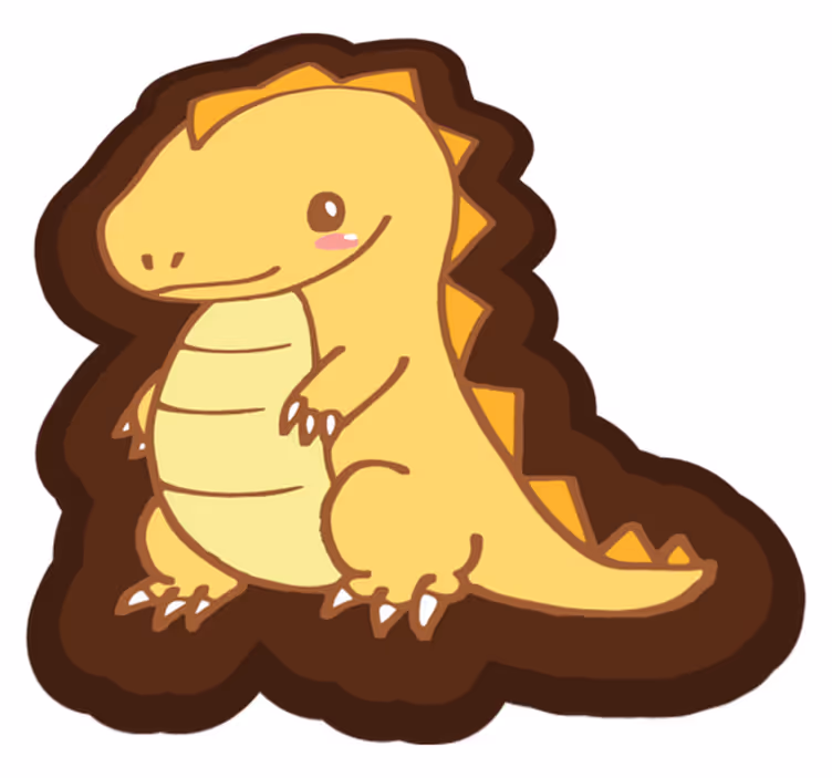 Covor de vinil pentru copii dinozaur drăguț dinozaur - TenStickers