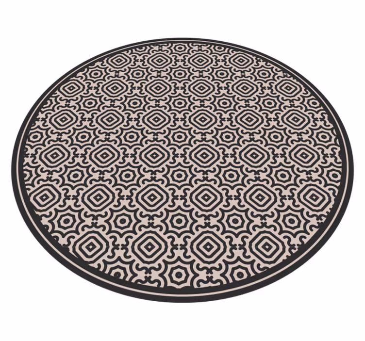 Covor de vinil mozaic cu model clasic rotund - TenStickers