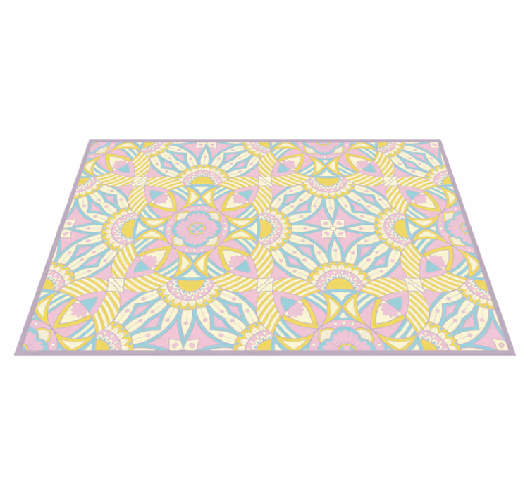 Covor vinil mandala aranjamente geometrice complexe - TenStickers