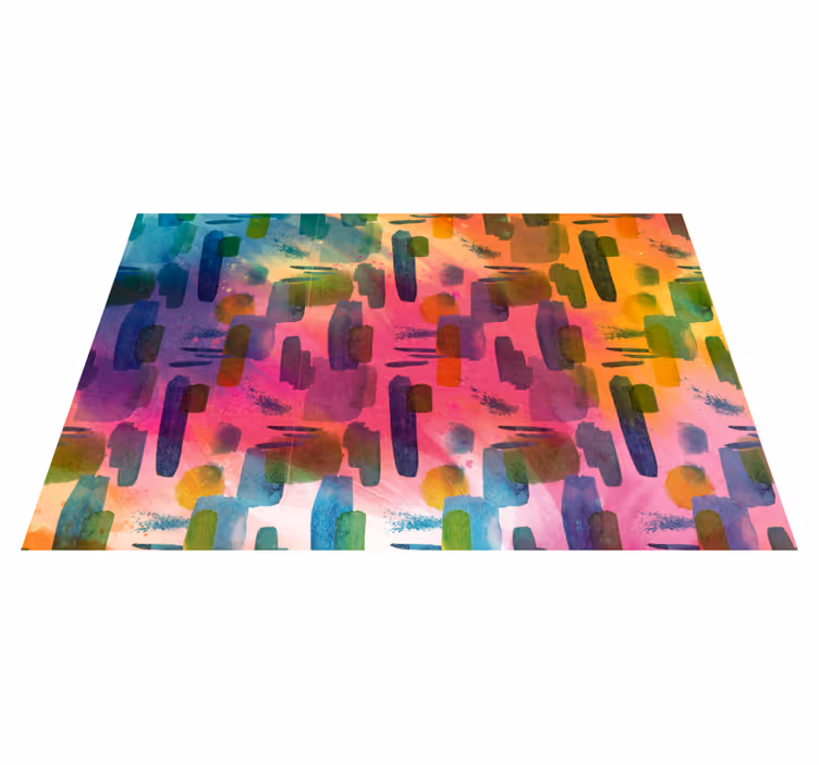 Covor de vinil hol segmente de culoare artistice - TenStickers