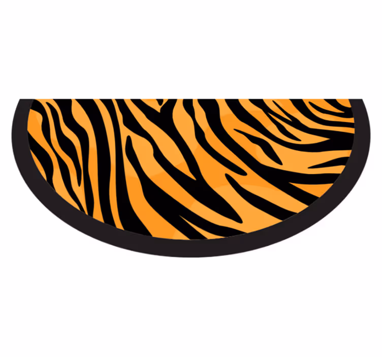 Covor vinil print animalier design cu dungi de tigru - TenStickers