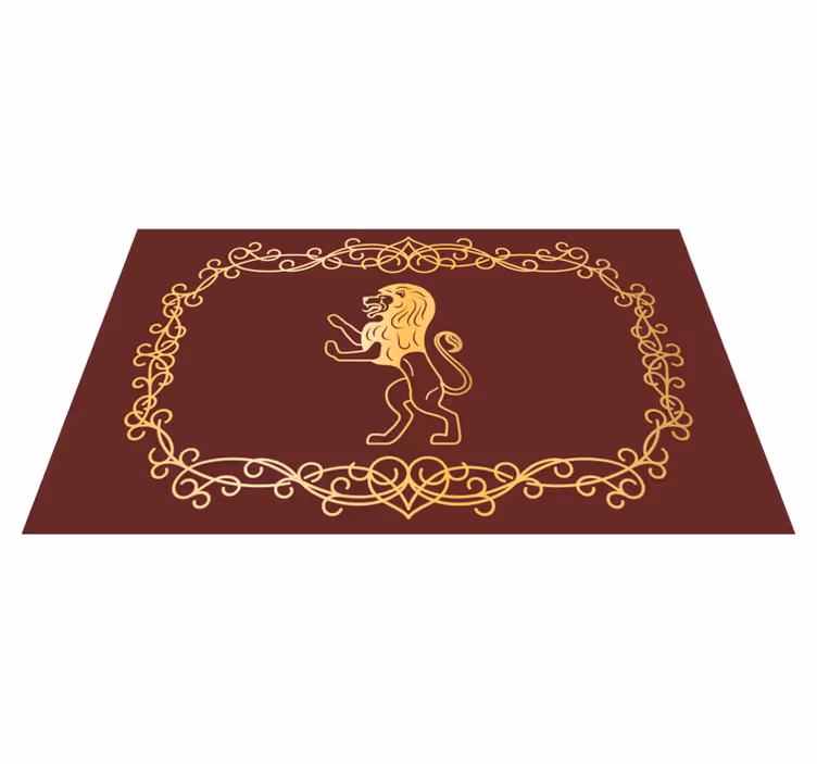 Covor vinil animal designul emblemei leului - TenStickers