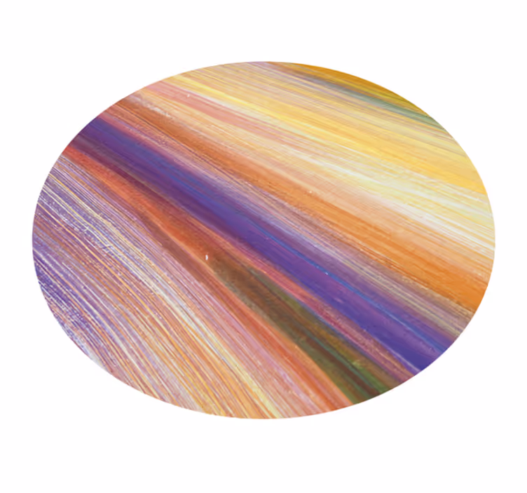Covor din vinil tușe colorate de pensulă - TenStickers