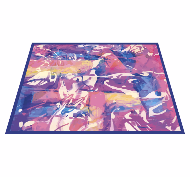 Covor din vinil vârtej abstract colorat - TenStickers