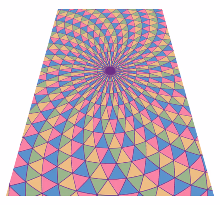 Covor abstract din vinil pentru triunghiuri 3d - TenStickers