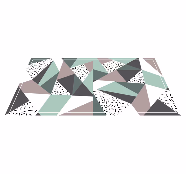 Covoare geometrice cu triunghiuri texturate nordice - TenStickers