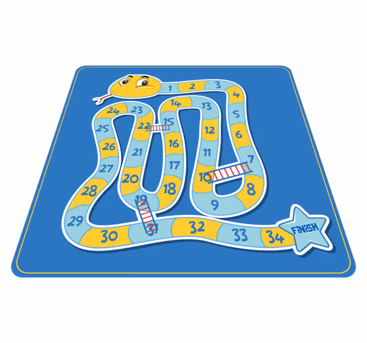 șarpe joc mat de joc covor - TenStickers
