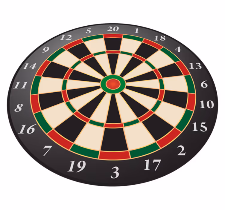 Covor de vinil Adolescenți stilul unei table de darts - TenStickers