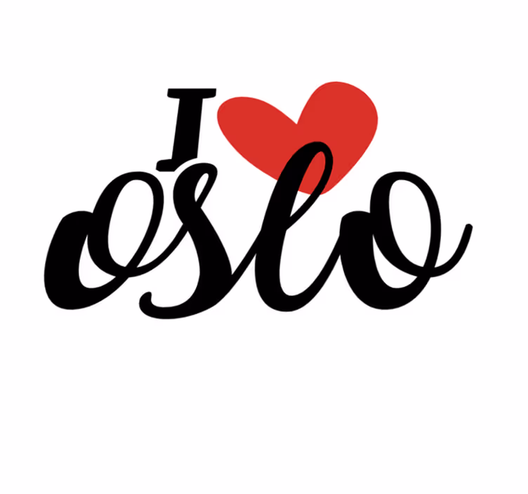 Covoare de vinil cu fraze iubire sinceră de oslo - TenStickers