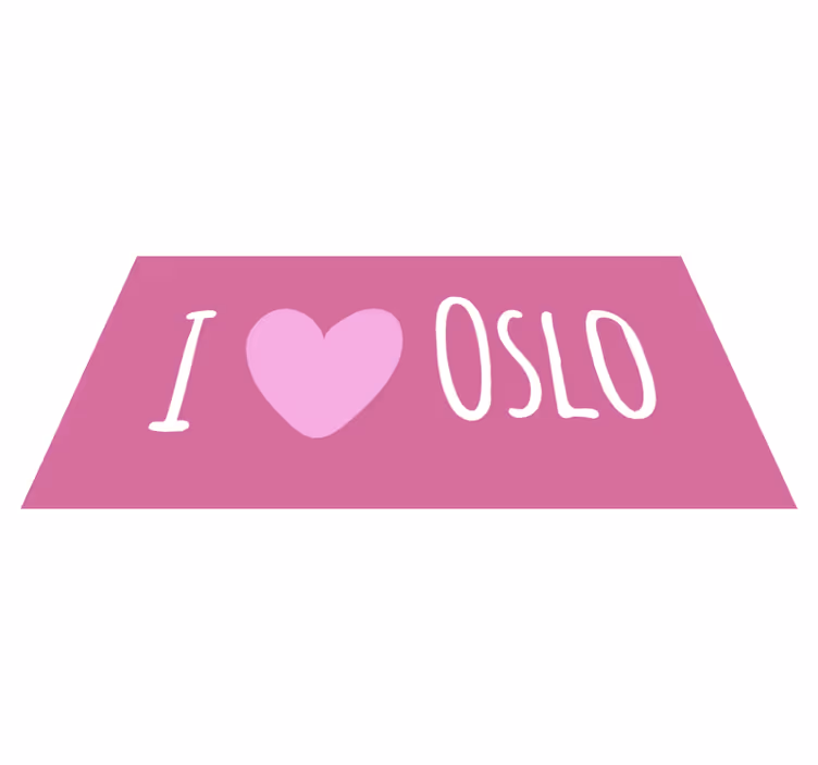 Covoare de vinil cu fraze Îmi place designul roz oslo - TenStickers