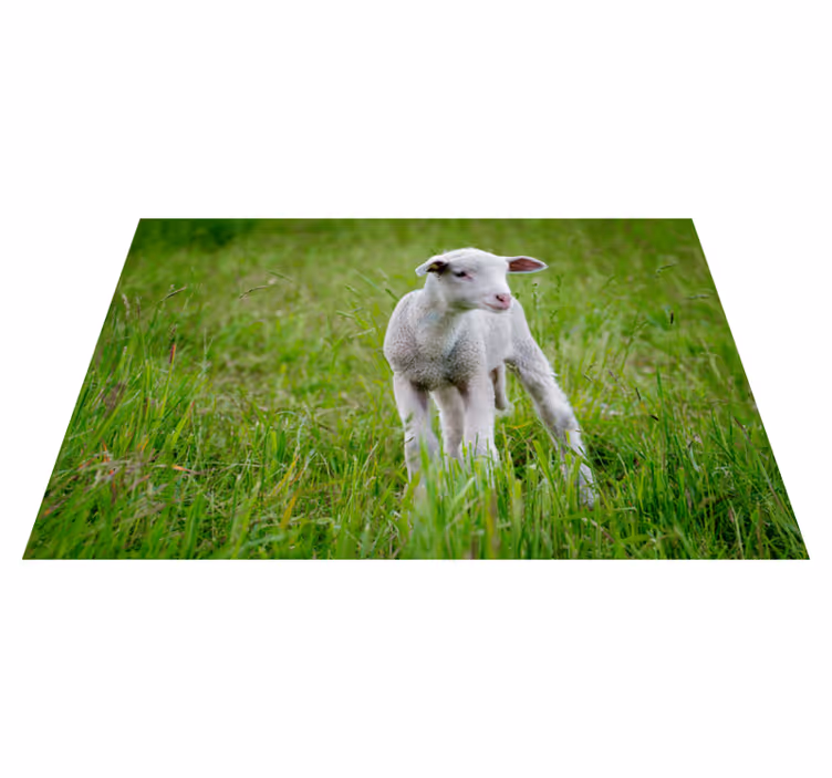 Covor vinil animal mielușel în picioare - TenStickers