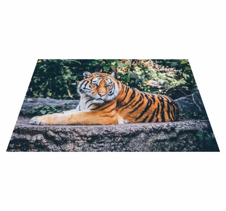 Covor de vinil tigru maiestuos animal - TenStickers
