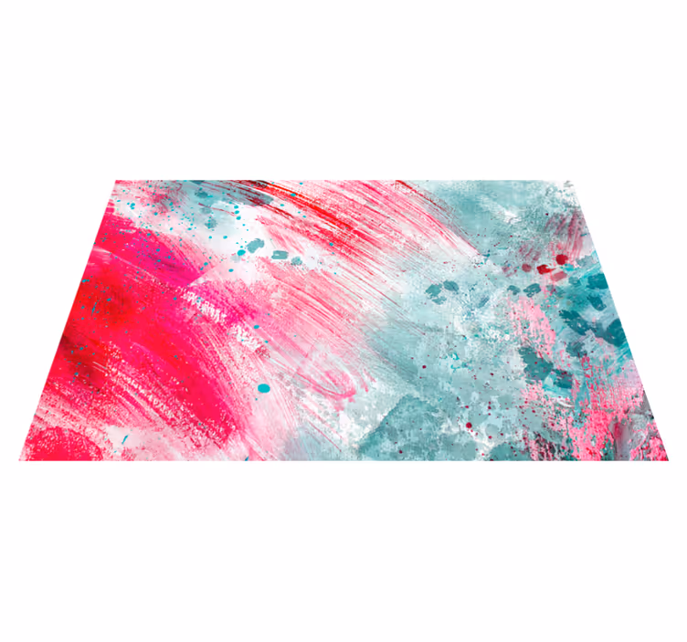 Covor de artă modernă splash colorat din vinil modern - TenStickers
