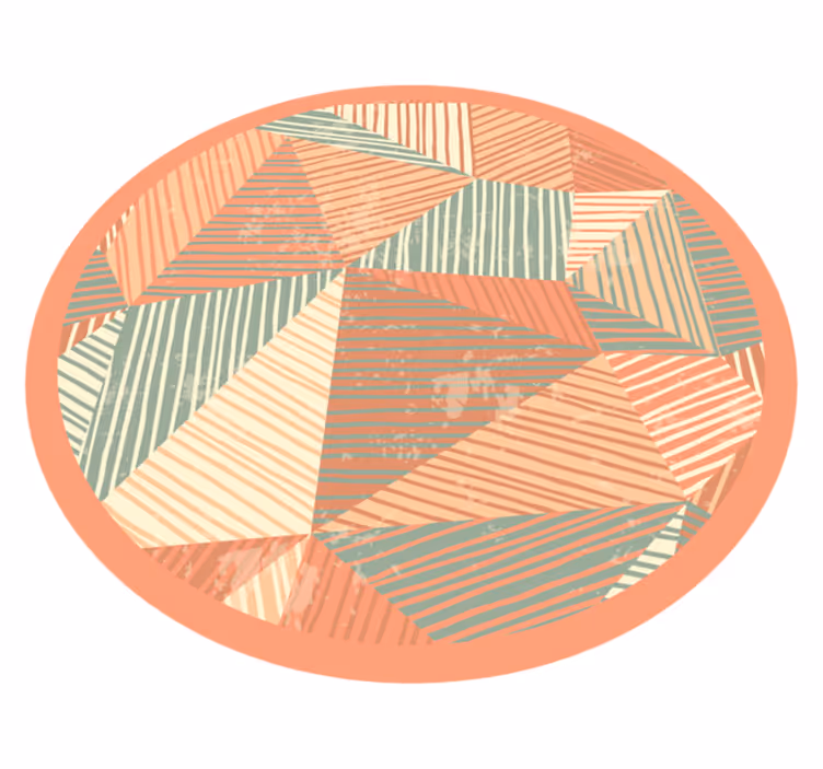 Covor de vinil de arta moderna forme geometrice - TenStickers