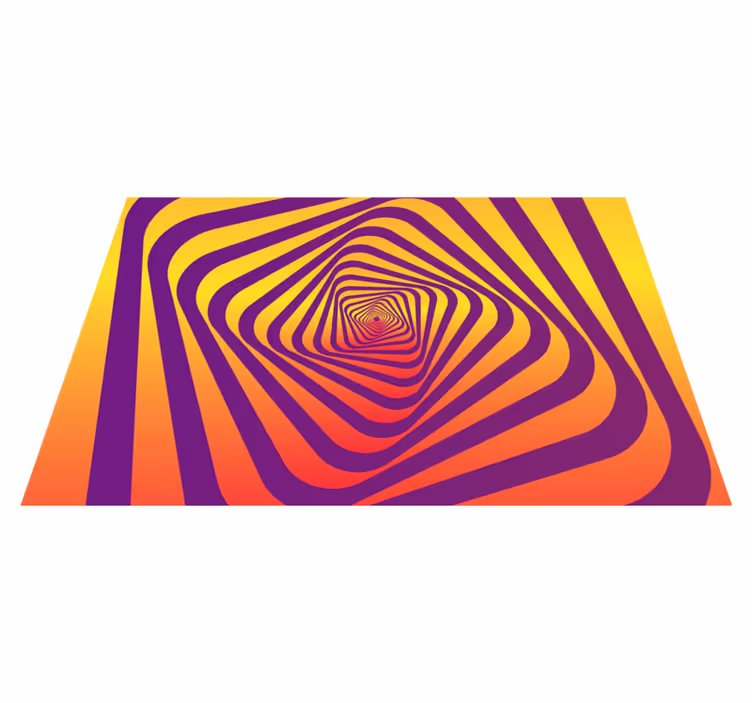 Covor de vinil geometric model de culoare spirală - TenStickers