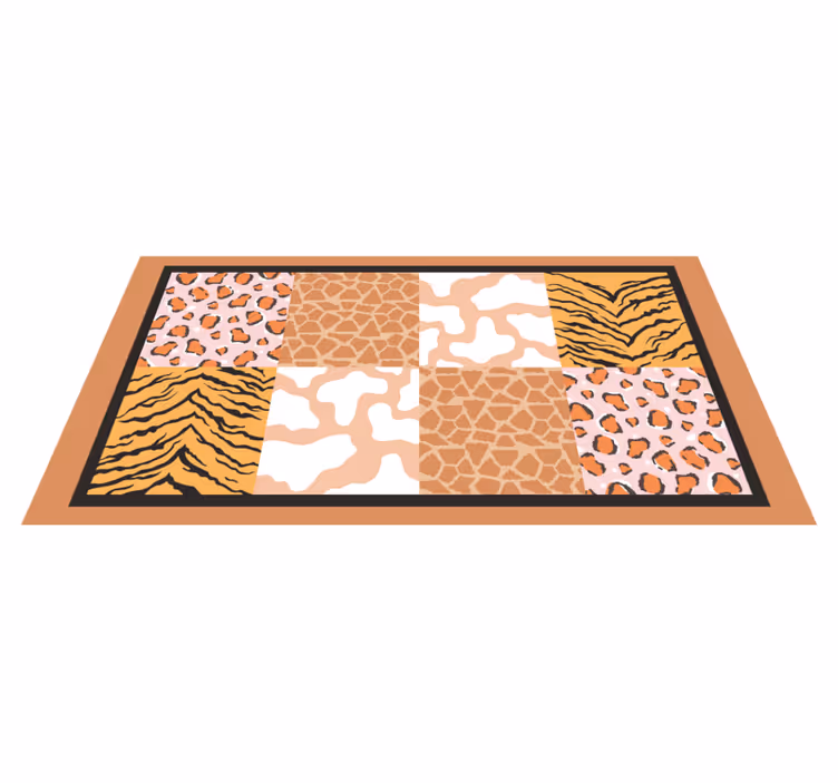 Covor vinil print animalier modele de animale sălbatice - TenStickers