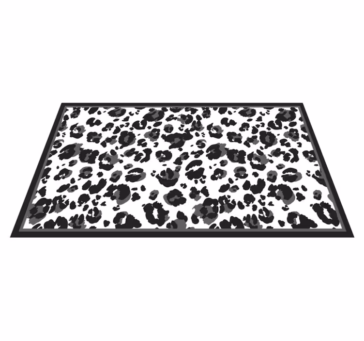 Covor din vinil cu piele de leopard negru - TenStickers