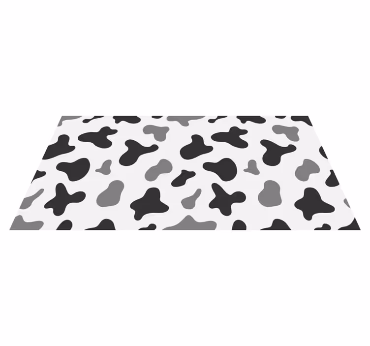 Covor vinil print animalier design de model de vacă - TenStickers